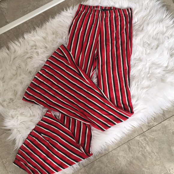PrettyLittleThing Pants - PrettyLittleThing Striped Flared/Bell Bottoms